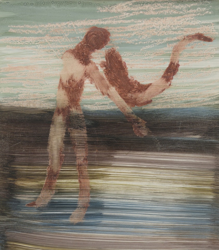 Leda and the Swan (Blue Landscape) by Sidney Nolan