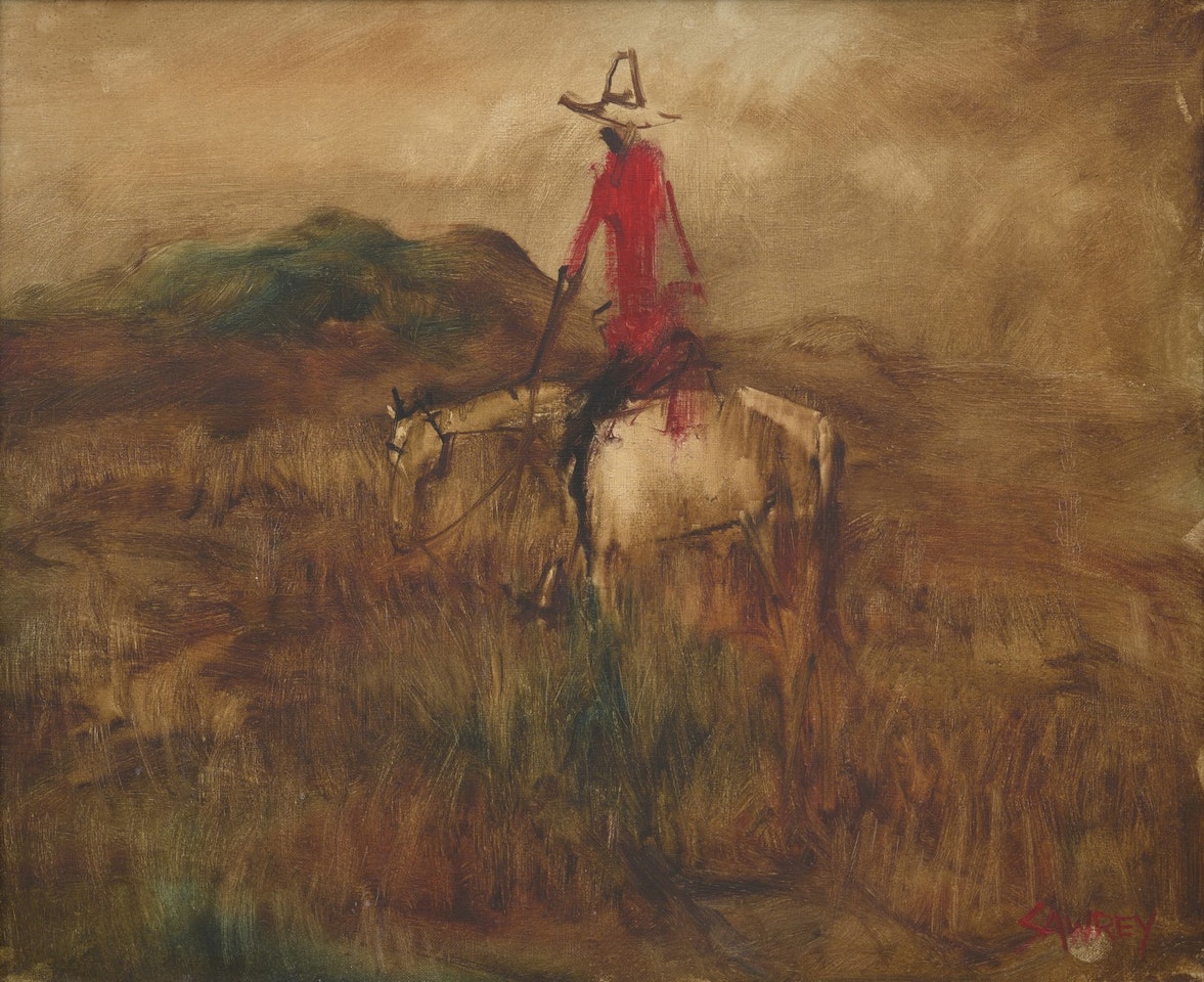 Man on a Horse, Kimberleys by Hugh Sawrey