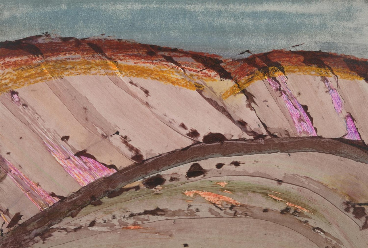 Central Australian Landscape by Sidney Nolan