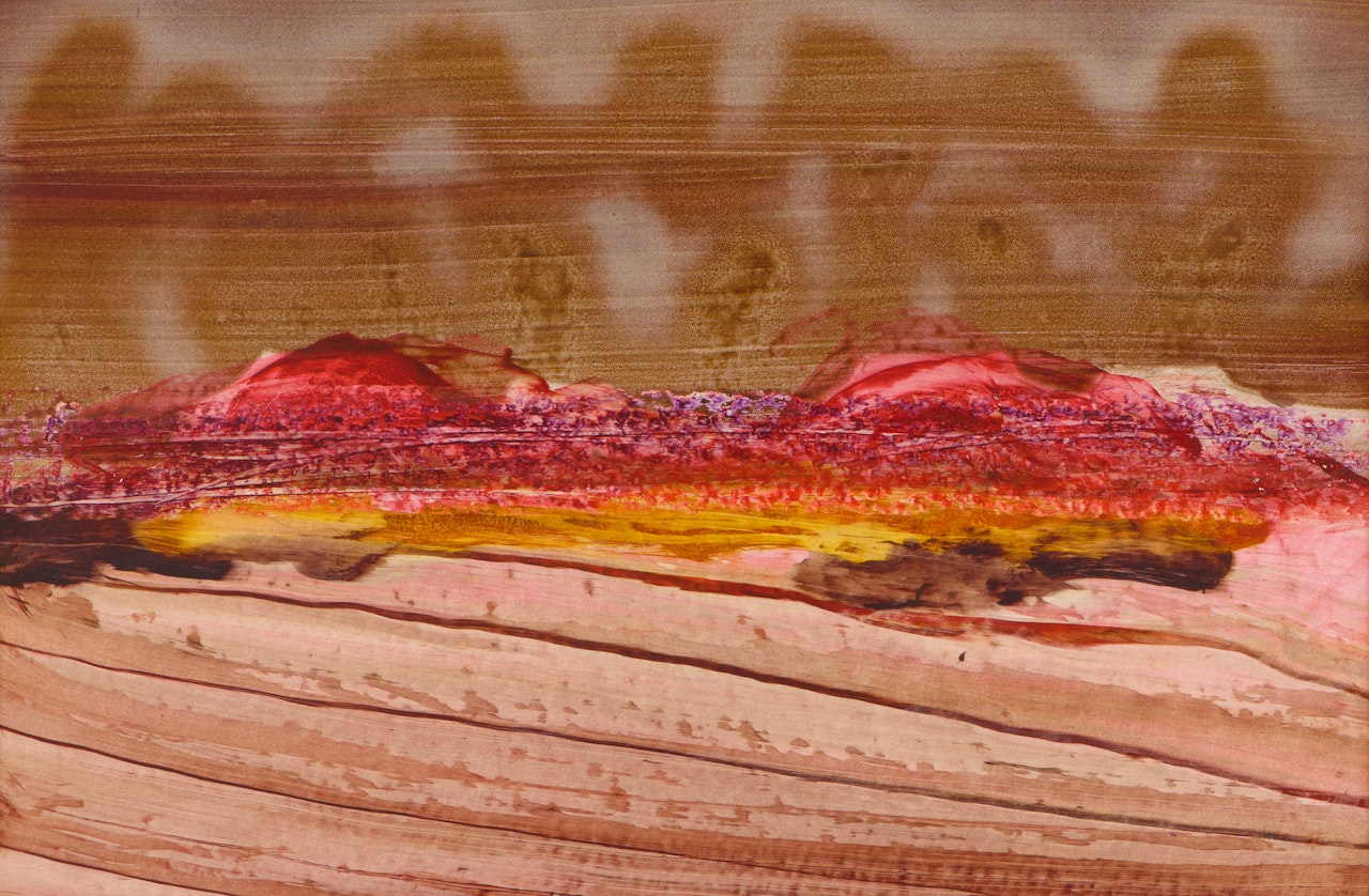 Towards Red Hills by Sidney Nolan