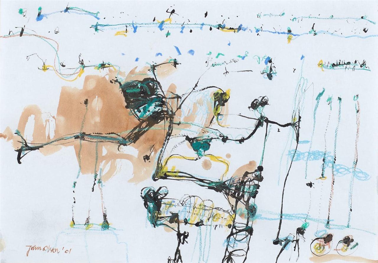Frogs 2001 by John Olsen