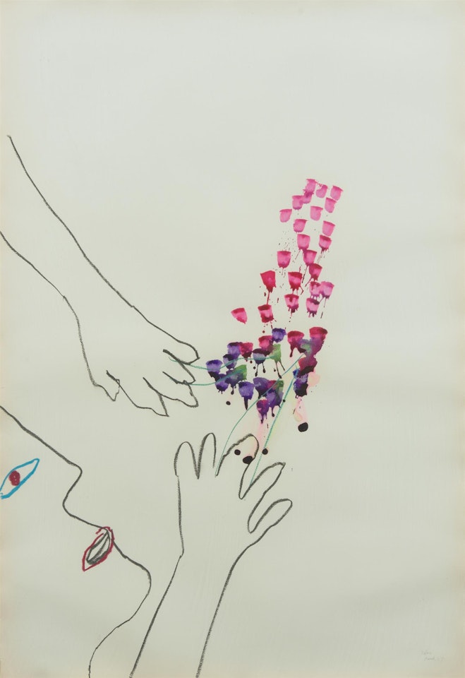 Picking Flowers 1977 by Sidney Nolan