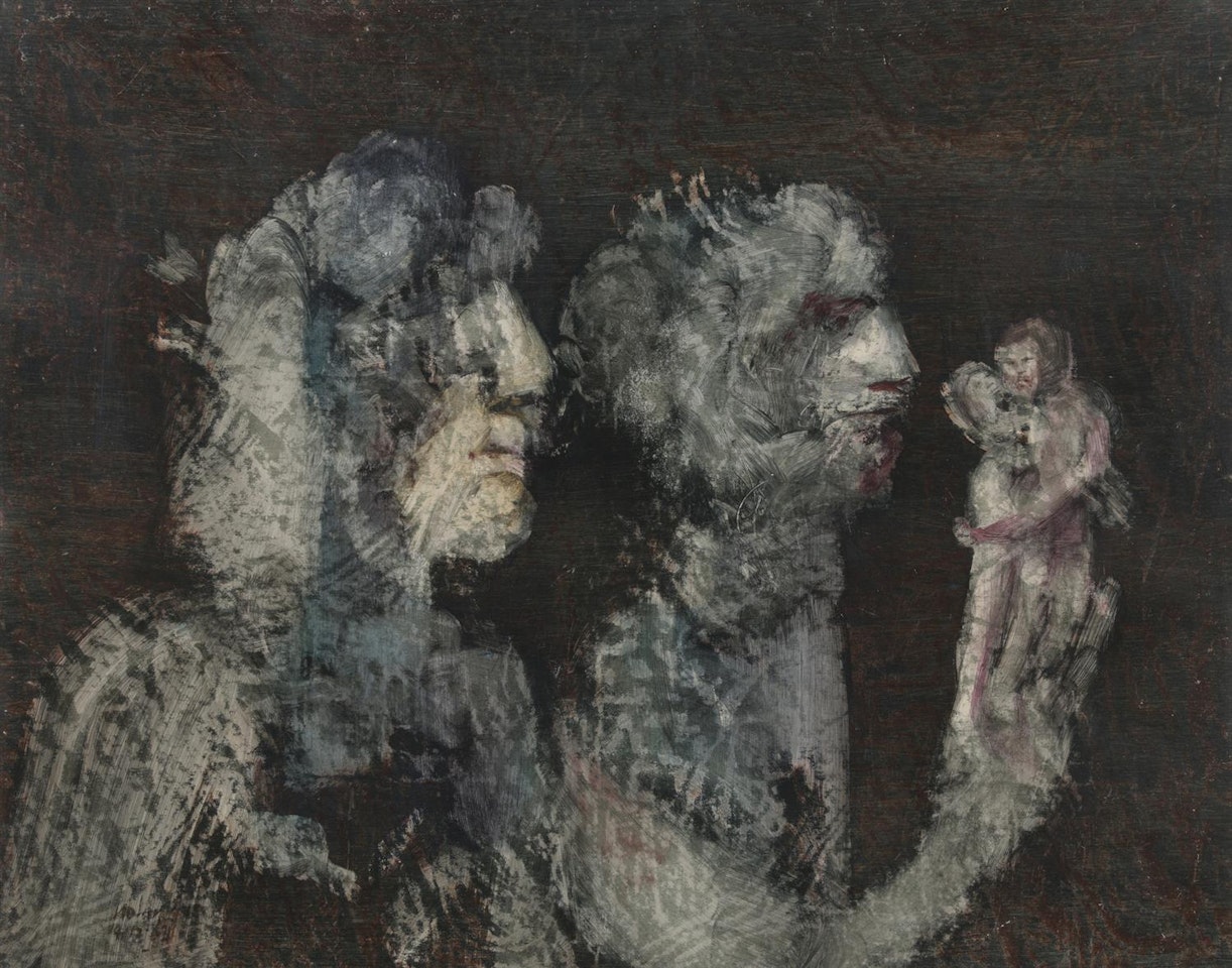 Shakespeare Sonnet No. 31 (Thou art the grave where buried love doth live hung the trophies of my lovers gone) by Sidney Nolan