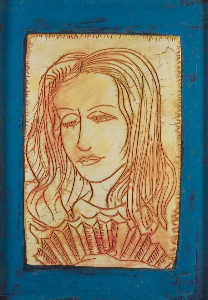 Girl with Fan by Charles Blackman