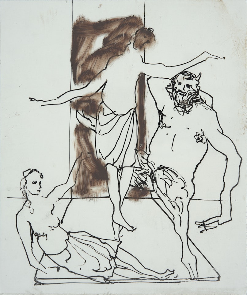 Greek Faun and Women by Sidney Nolan