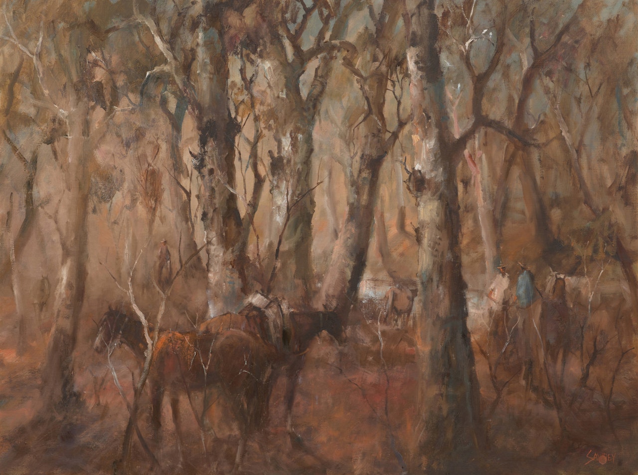 In the Channels of the Paroo by Hugh Sawrey