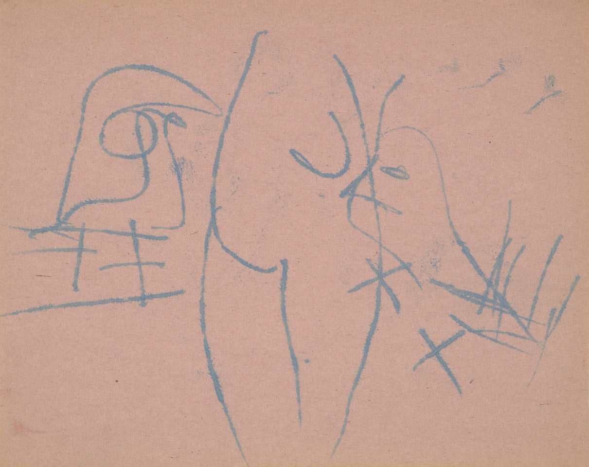 Figure and Birds by Sidney Nolan