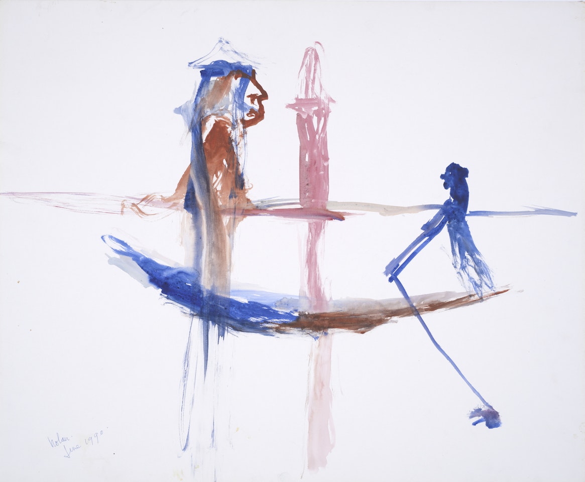 Figure in a Boat by Sidney Nolan