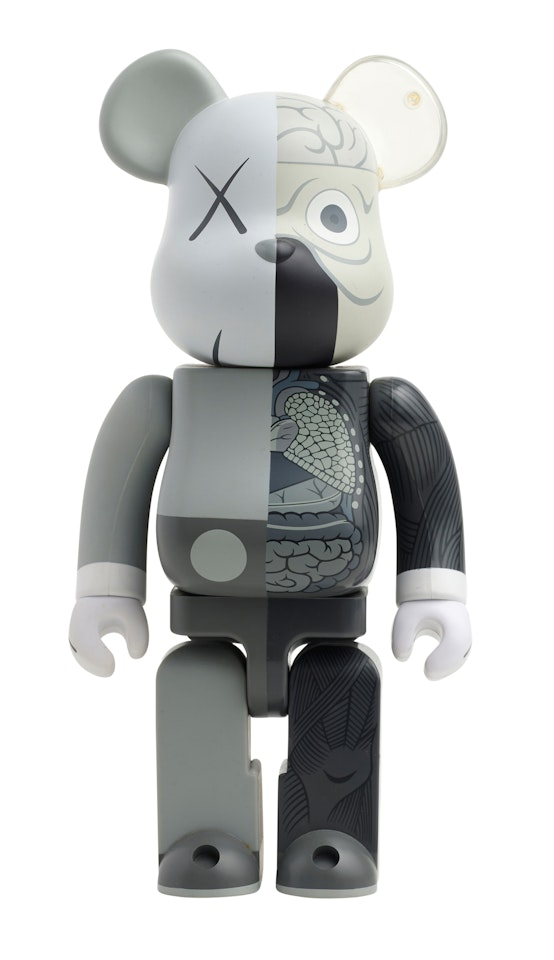 Dissected Companion Bearbrick 400% (Grey) by Kaws