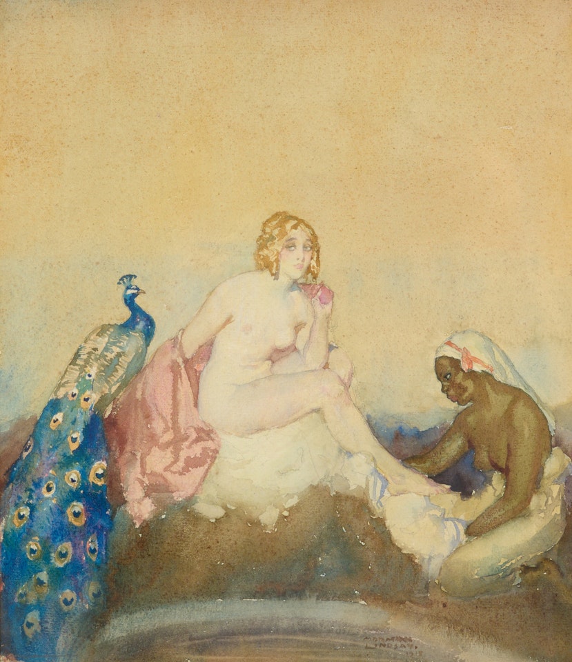 Juno and Peacock by Norman Alfred Williams Lindsay