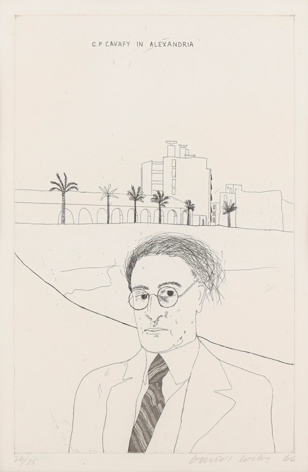 Portrait of Cavafy in Alexandria by David Hockney