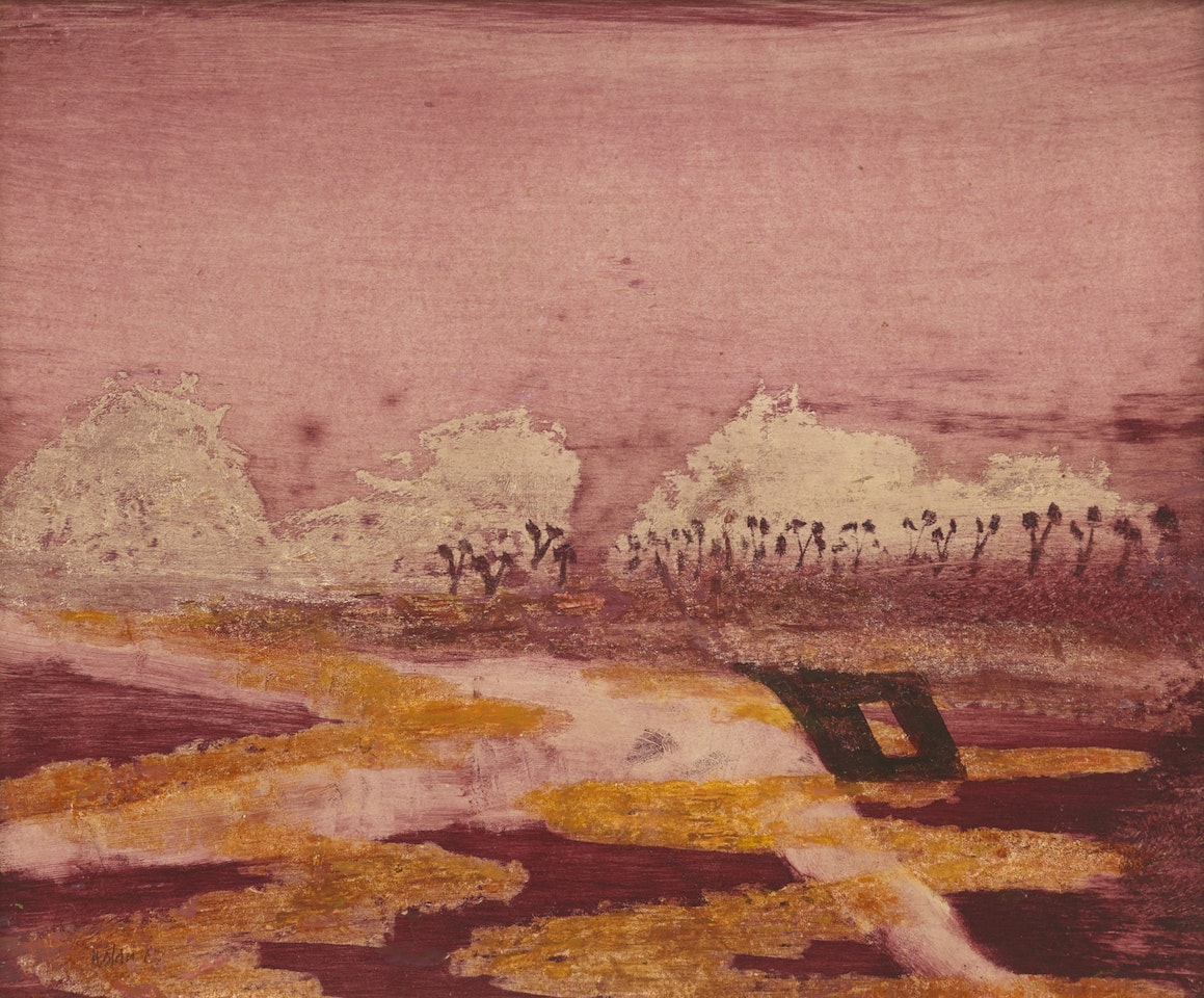 Kelly in Landscape by Sidney Nolan