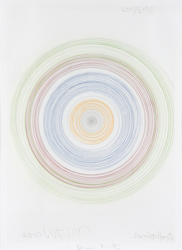 Revolution 2002 (In a Spin, the Action of the World on Things, Vol. II) by Damien Hirst