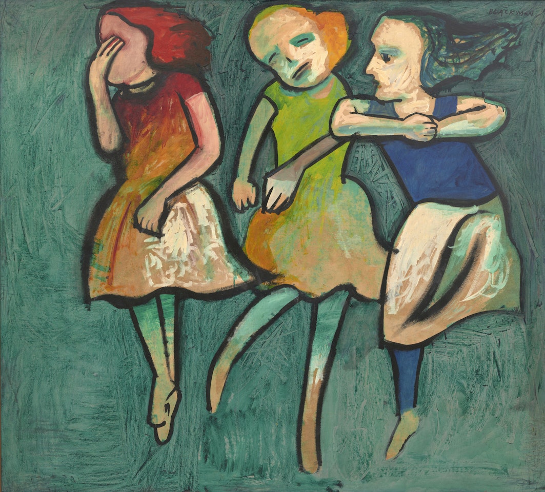 Three Figures by Charles Blackman
