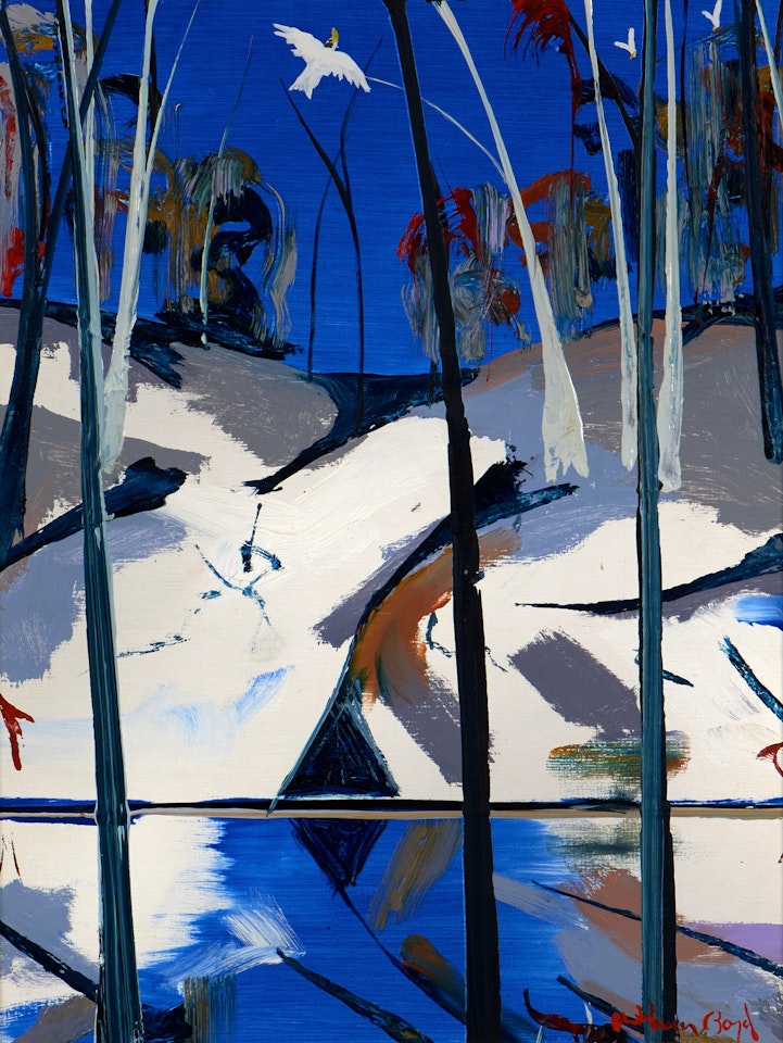 White Cockatoo Over Shoalhaven by Arthur Merric Bloomfield Boyd