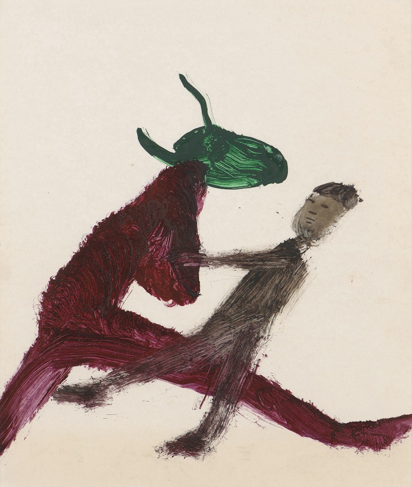 Minotaur and Theseus by Sidney Nolan