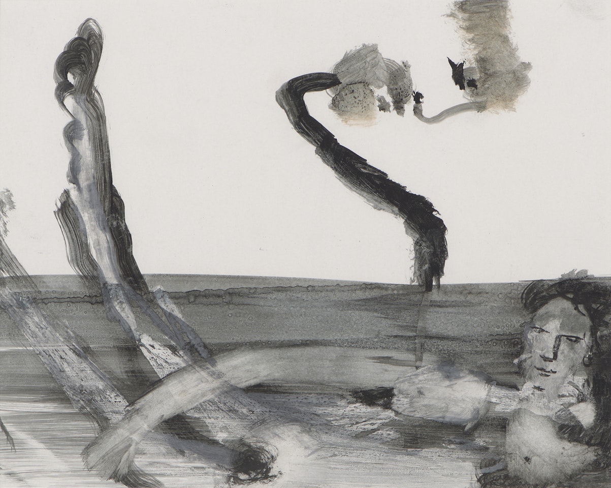 Leda and the Swan by Sidney Nolan