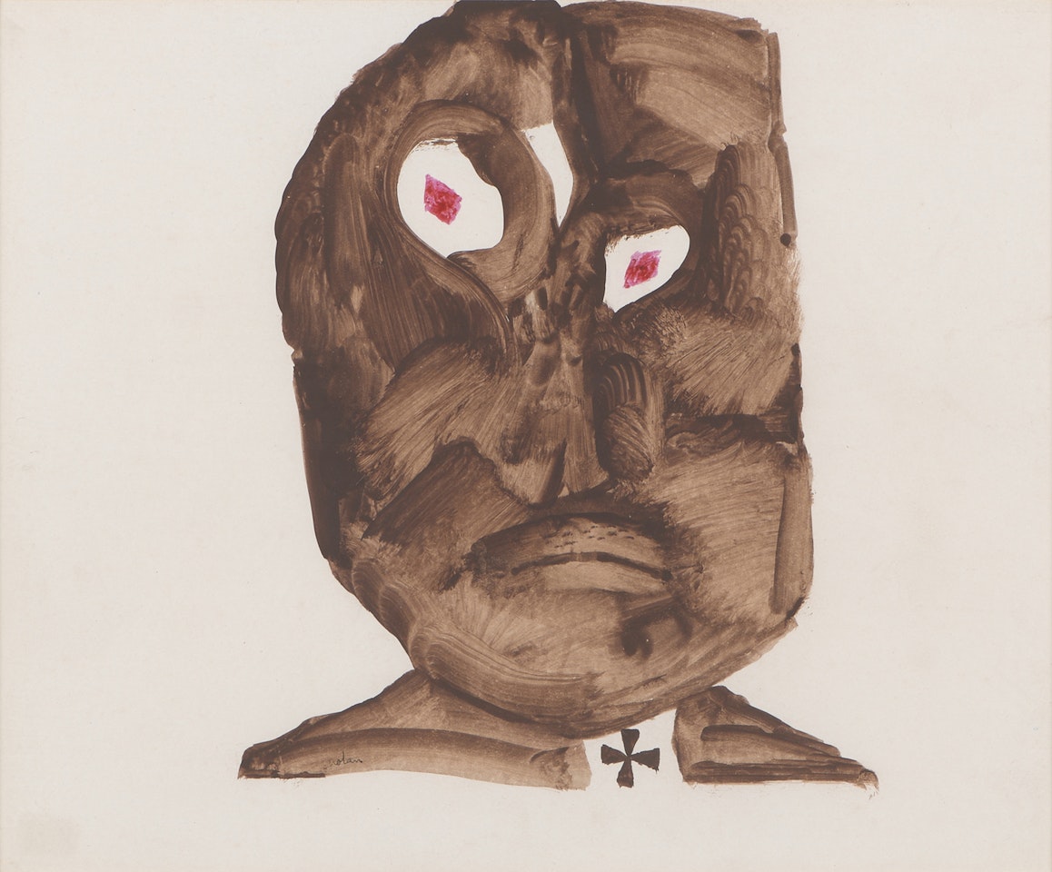 Auschwitz Head by Sidney Nolan
