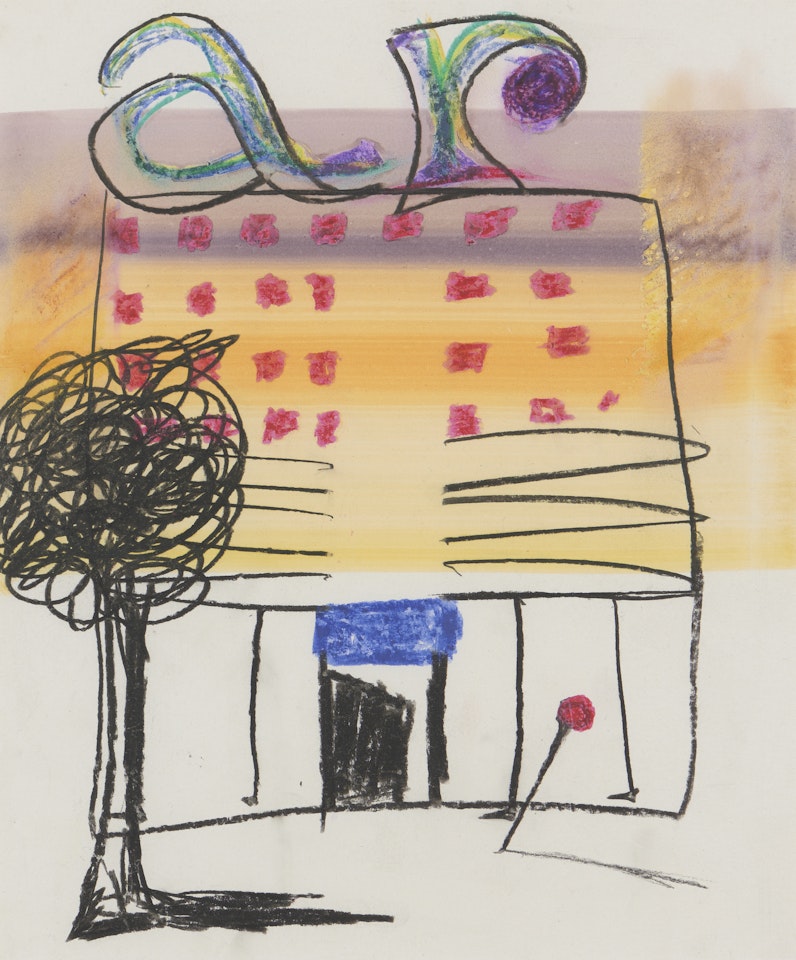Building and Tree by Sidney Nolan