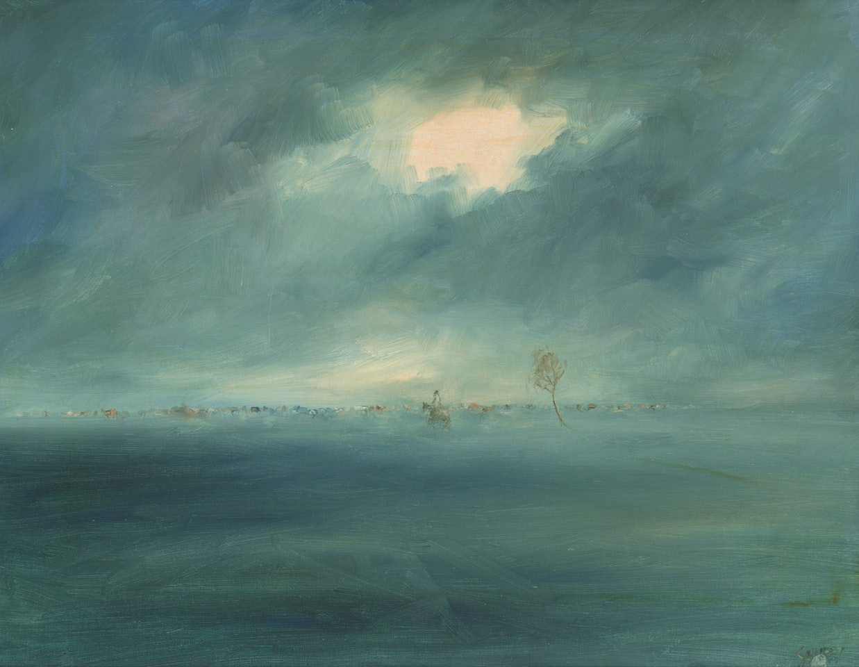 Nightwatch on Wineglass Cattle, Northern Territory by Hugh Sawrey