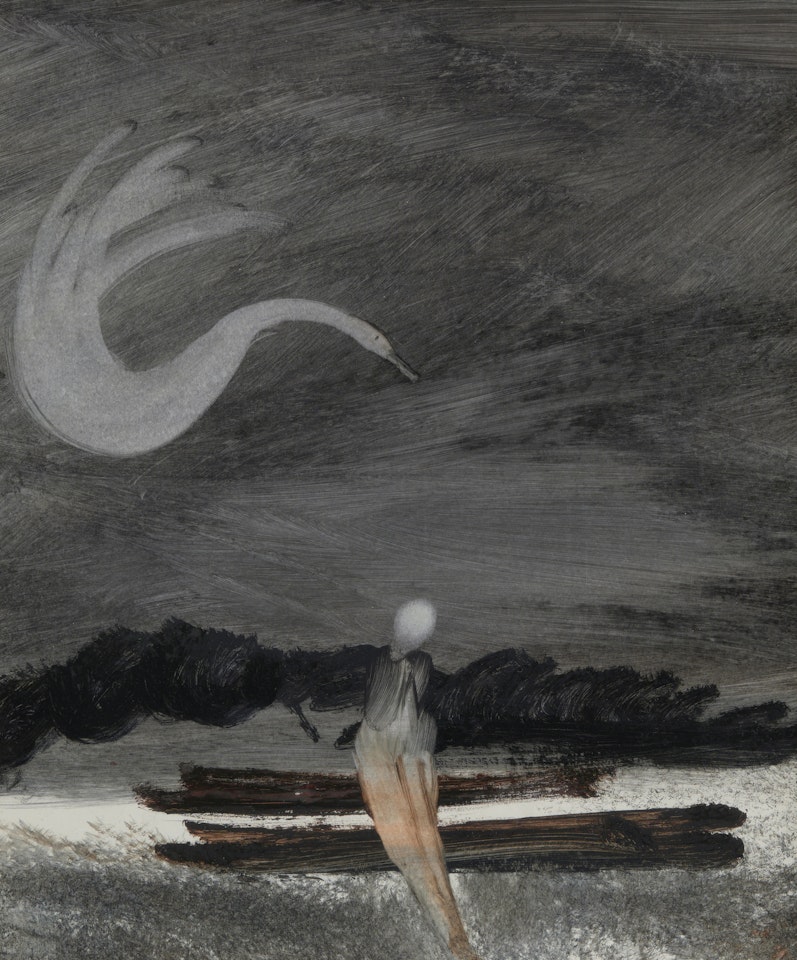 Leda and the Swan by Sidney Nolan