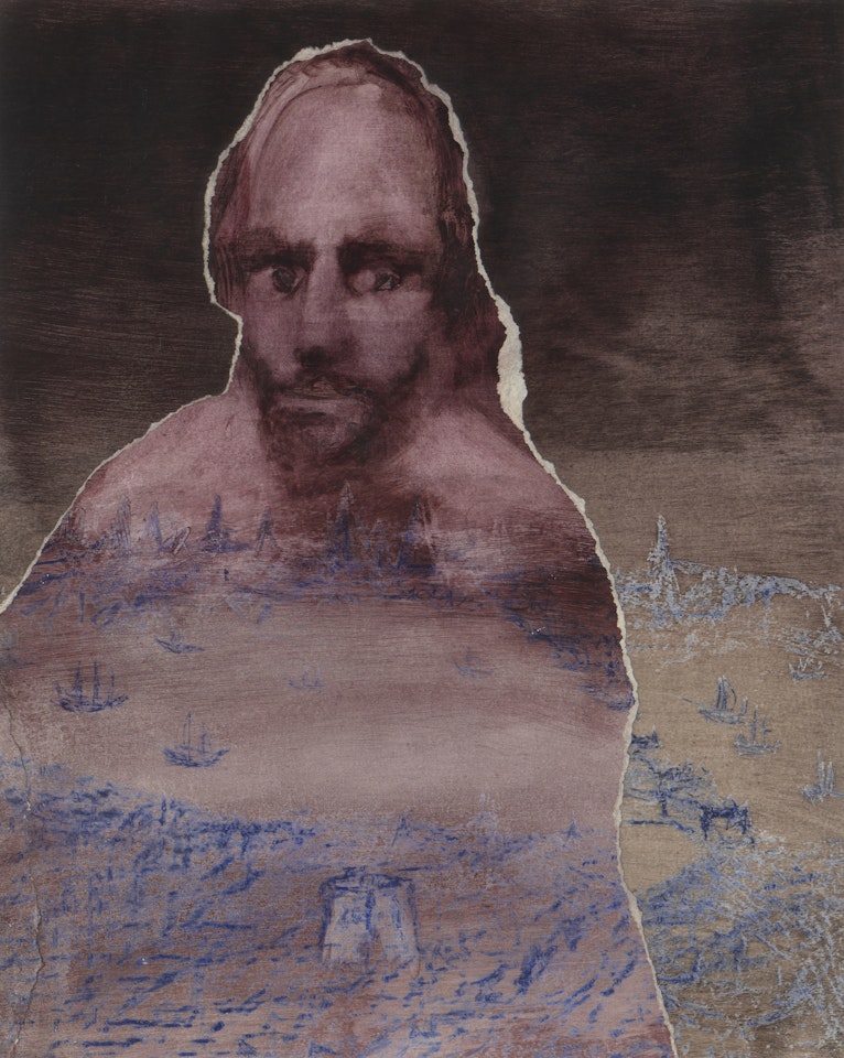 The Spirit of Shakespeare Over Elizabethan London by Sidney Nolan