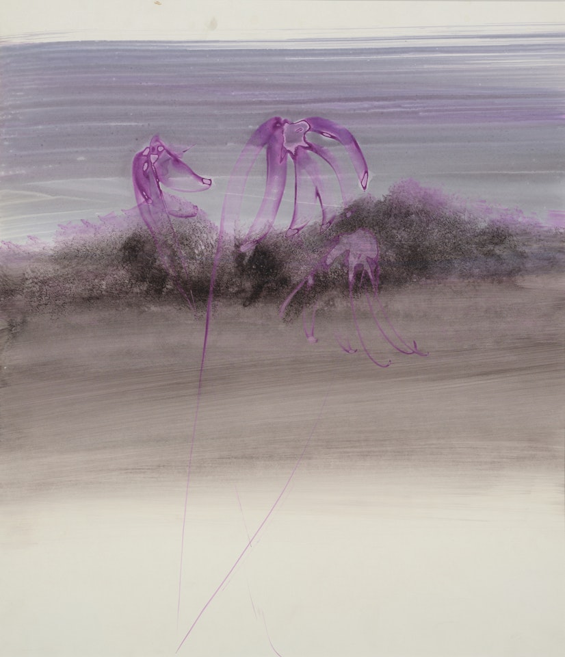 Flowers and Landscape by Sidney Nolan