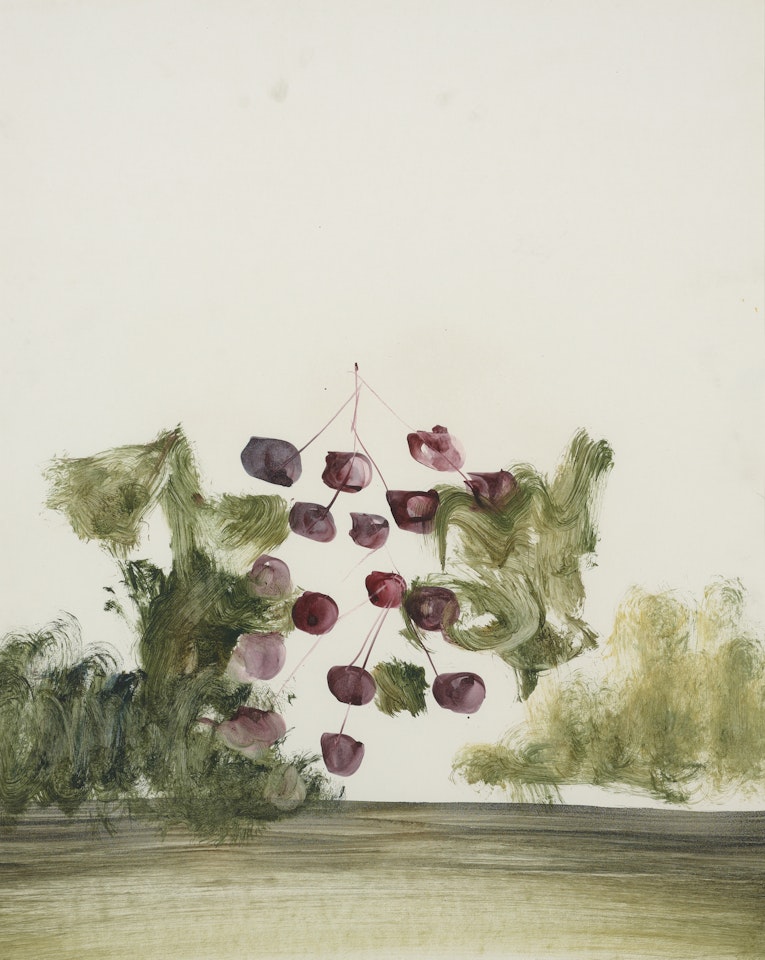 Cherries and Landscape by Sidney Nolan