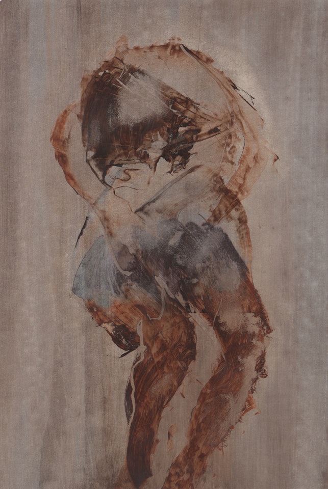 Woman Holding Bird by Sidney Nolan