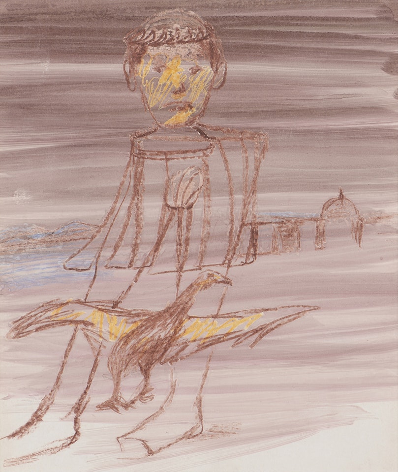 Classical Figure and Bird by Sidney Nolan