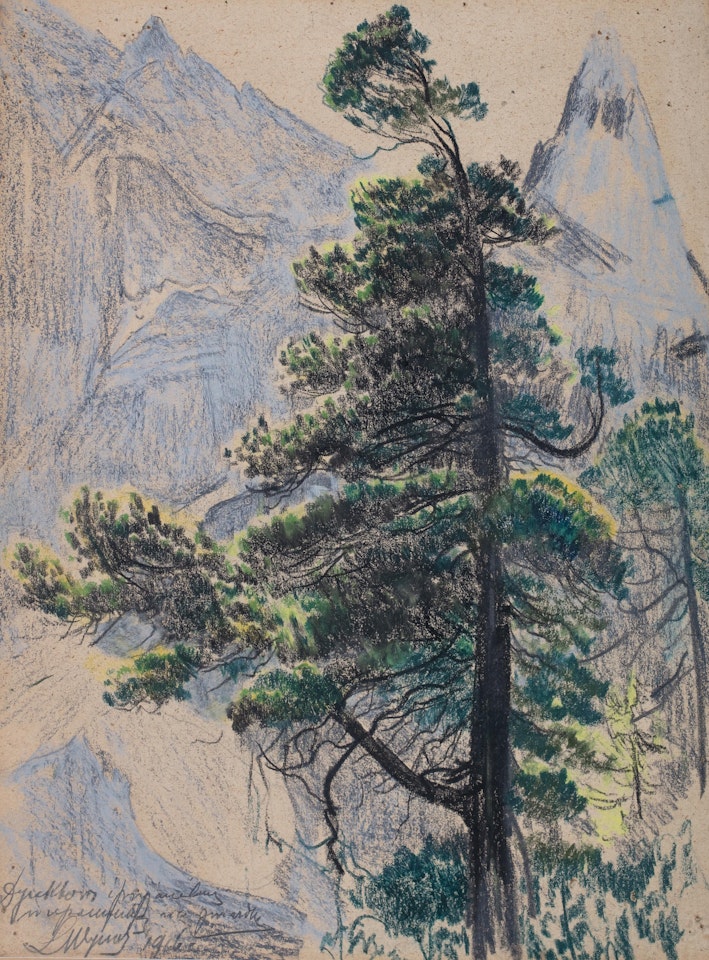 Limba against the background of the Monk by Leon Wyczolkowski