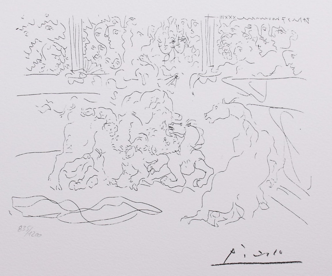 Bullfighting by Pablo Picasso
