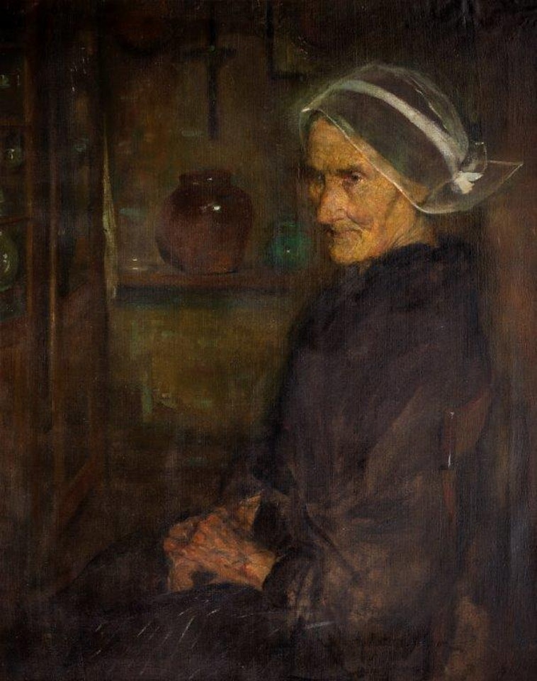 Old Breton Woman by Mela Muter