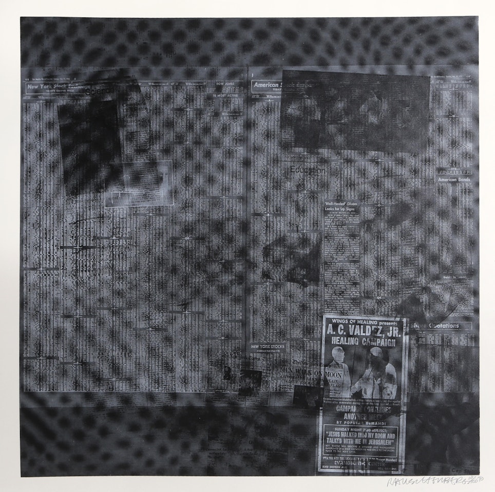Surface Series from Currents, #51 by Robert Rauschenberg