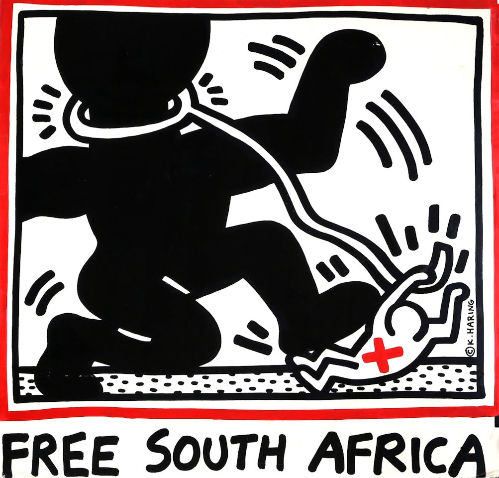 Free South Africa by Keith Haring