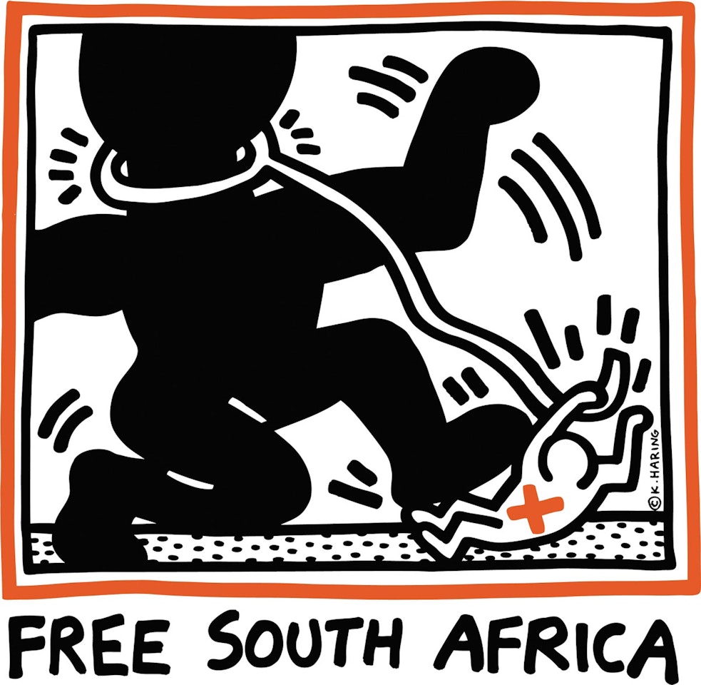 Free South Africa by Keith Haring