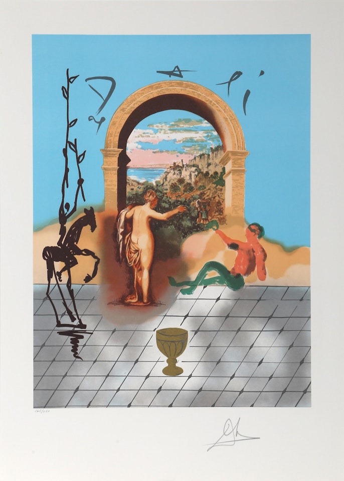 Gateway to the New World from the Dali Discovers America Portfolio by Salvador Dali