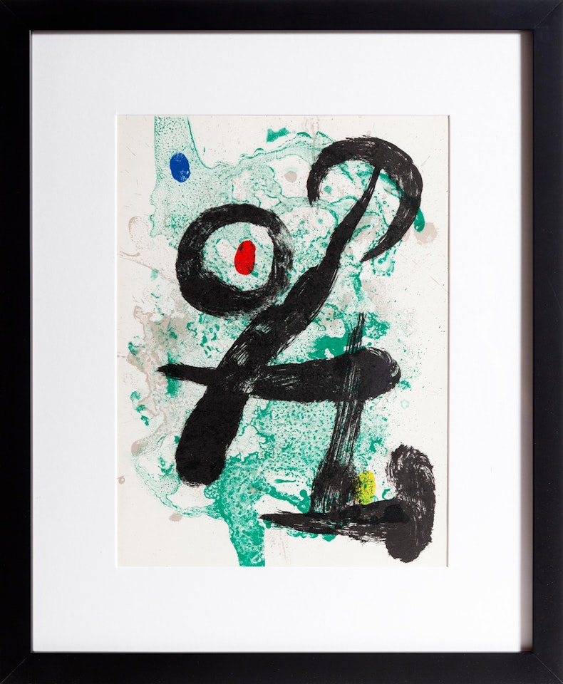 Le Faune from Derriere le Miroir by Joan Miró