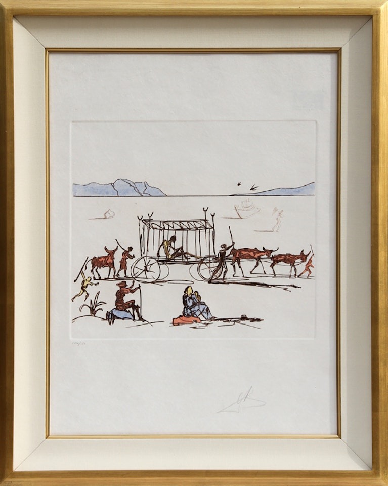 Judgment from Historia de Don Quichotte de la Mancha by Salvador Dali