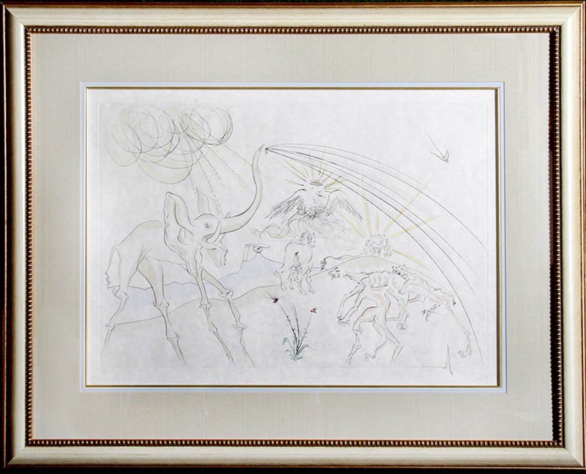 Les Animaux Malades de la Peste from Le Bestiaire de La Fontaine by Salvador Dali