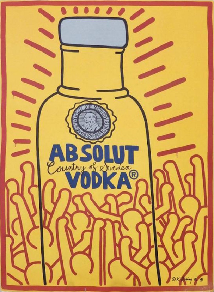 Absolut Vodka by Keith Haring