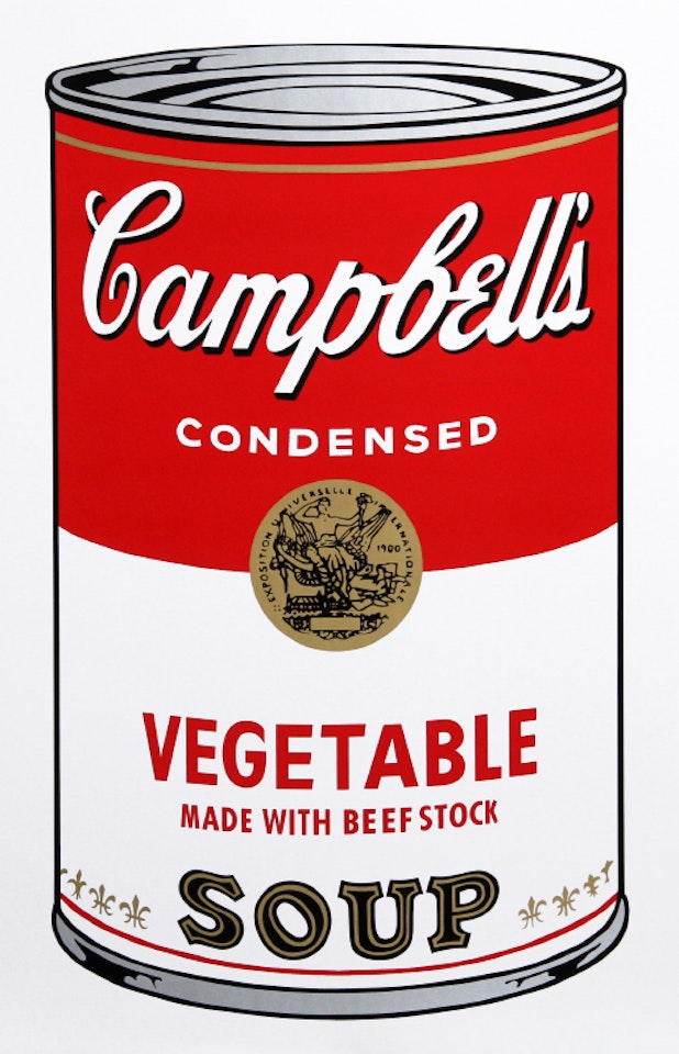 Campbell"s Soup Can: Vegetable by Andy Warhol