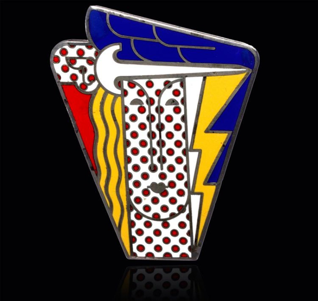 Modern Head Brooch by Roy Lichtenstein