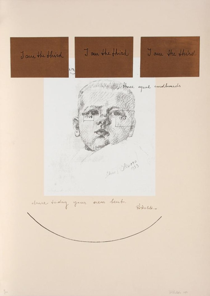 I Am The Third Series #3 by Michelangelo Pistoletto