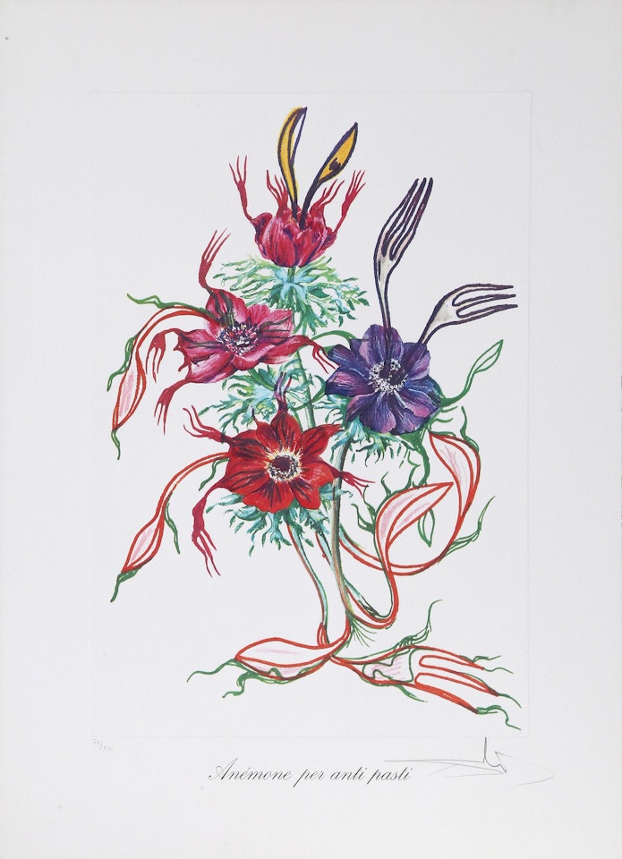 Anenome per Anti-Pasti (Anenome of the Toreador) from Florals by Salvador Dali