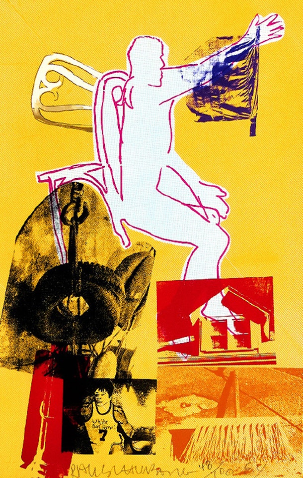 Portrait of Merce Cunningham by Robert Rauschenberg