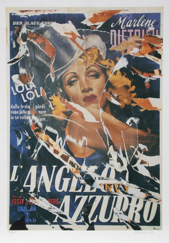 Made to Order Love (Marlene Dietrich) by Mimmo Rotella