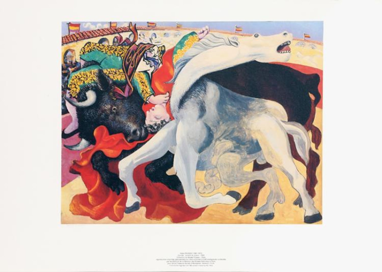 Corrida la Mort du Torero by Pablo Picasso