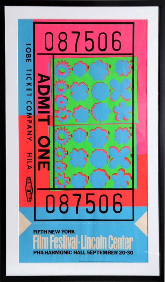 Lincoln Center Ticket (Film Festival) (FS II.19) by Andy Warhol