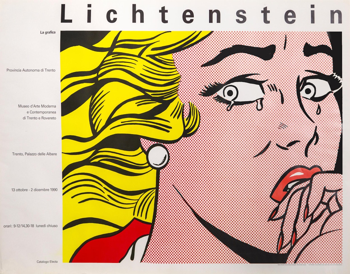 Crying Girl, Museo Modena by Roy Lichtenstein